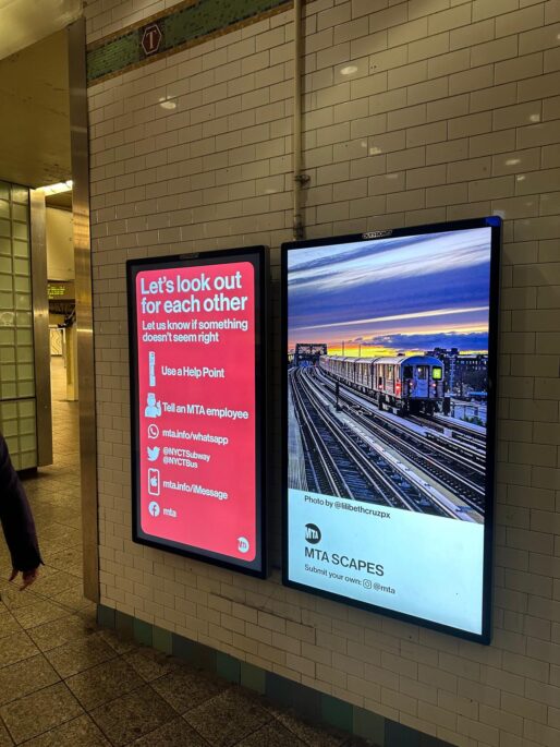 tube advers in subway